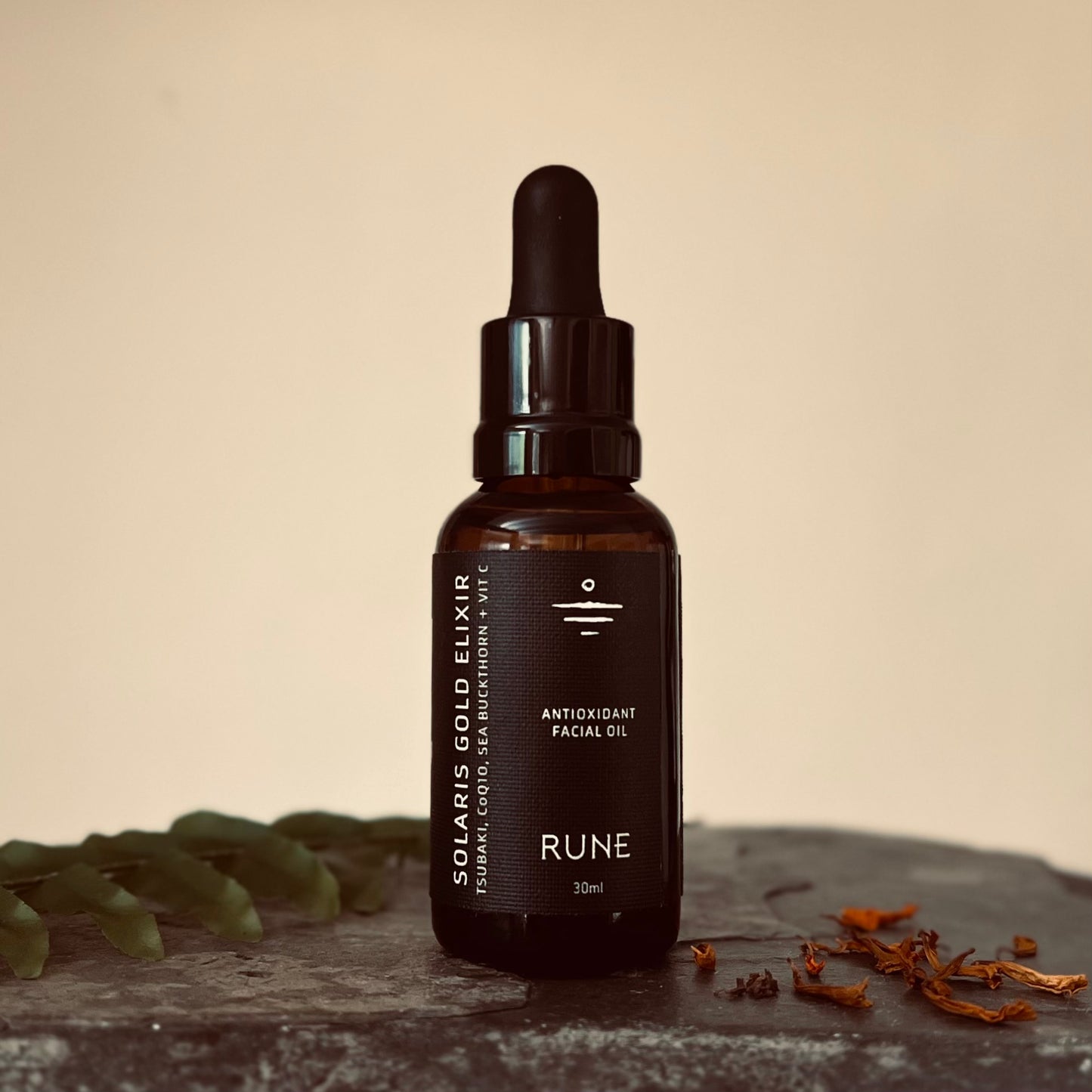 SOLARIS GOLD ELIXIR | Antioxidant Facial Oil with Sea buckthorn, Co-Q10 & Vitamin C