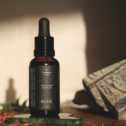 SOLARIS GOLD ELIXIR  |  Antioxidant Facial Oil with Sea buckthorn, Co-Q10 & Vitamin C